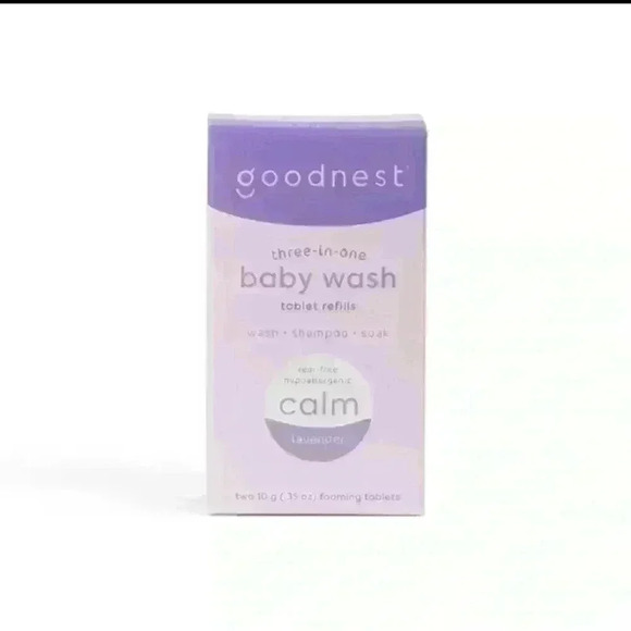 Goodnest Wash Shampoo and Soak Tablet Refills  Tear Free Hypoallergenic Lavender - Picture 1 of 5